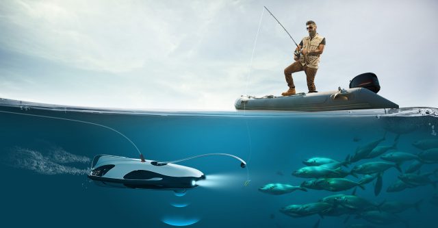 PowerRay drone sous marin pêche mer