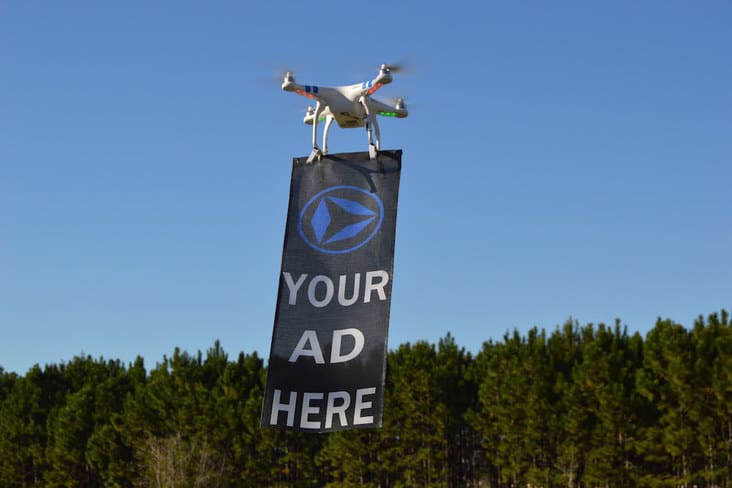 drone-vertising publicité